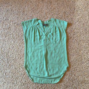 Sheer Mint Blouse XS Soho New York and Company